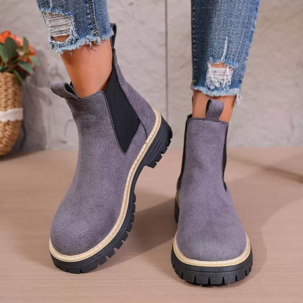 Round Toe Platform Boots, image 13
