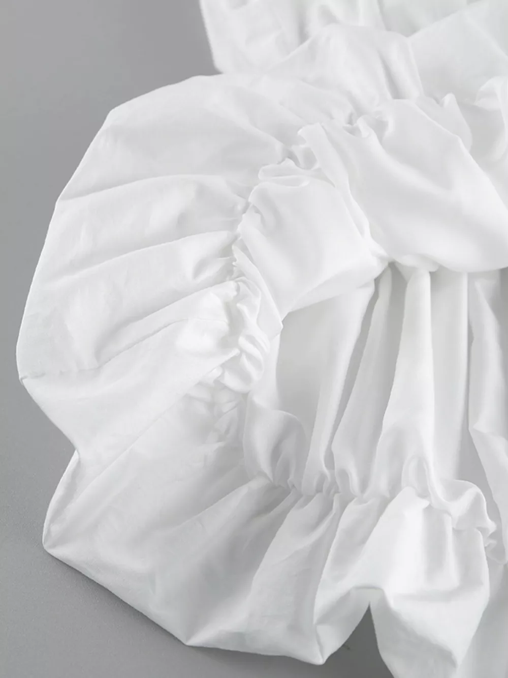 Ruched Bubble Hem Tube Top, image 6