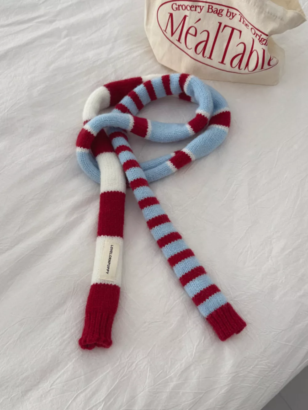 Striped Knitted Warm Scarf, image 4