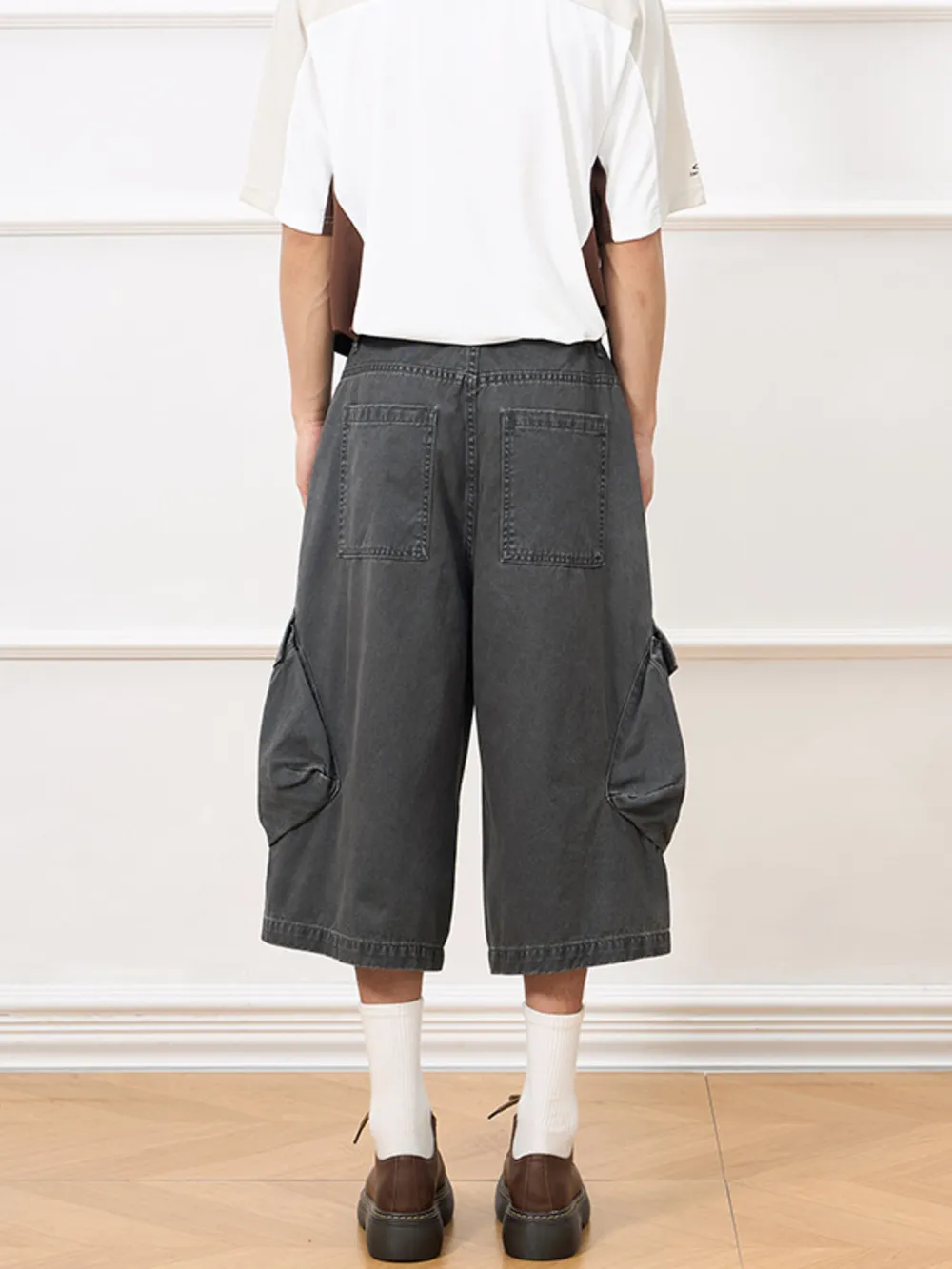 Men's Vintage Washed Cargo Shorts, image 4