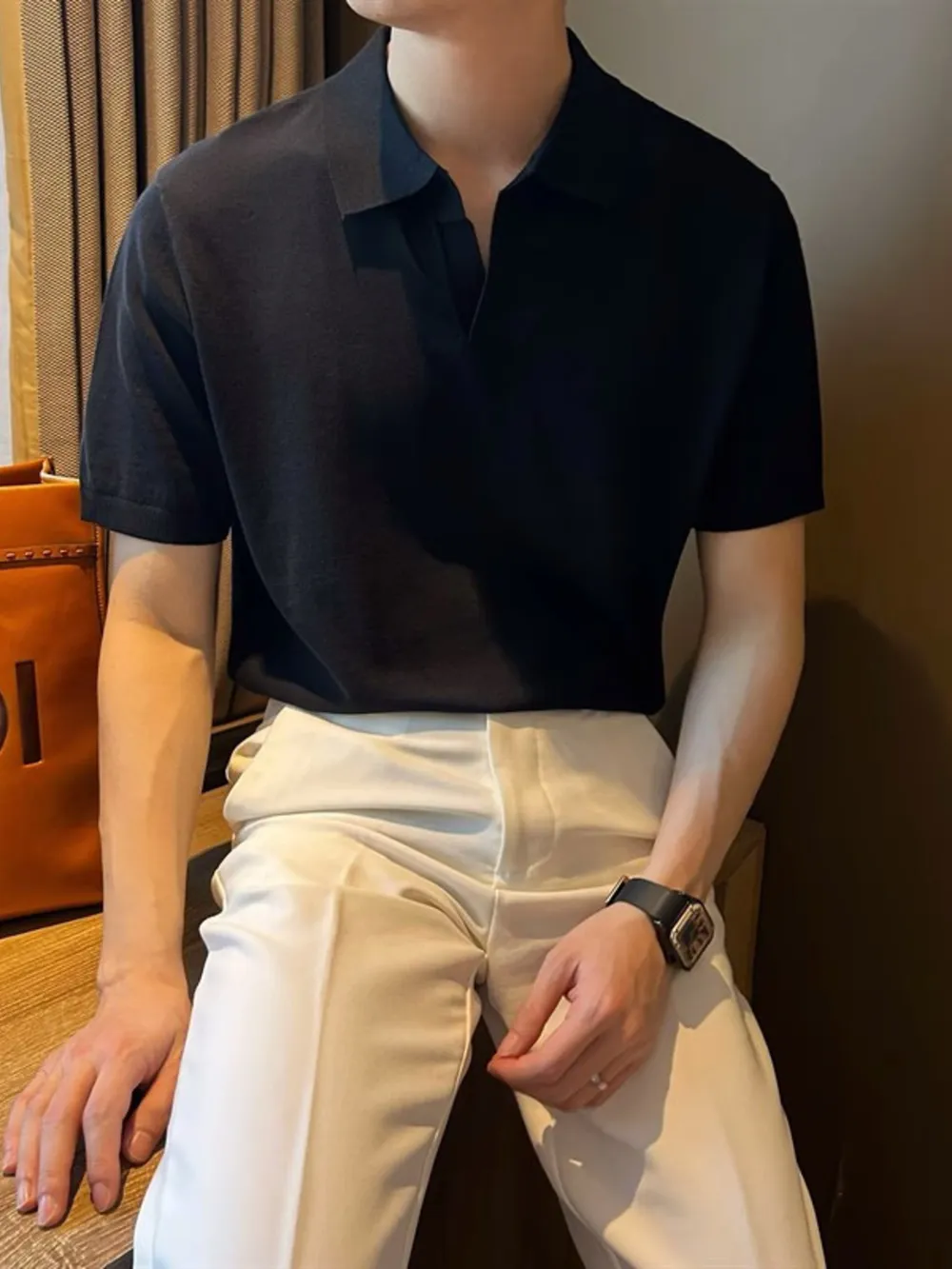 Men's Full Size Collared Neck Short Sleeve Polo Plus Size, image 7