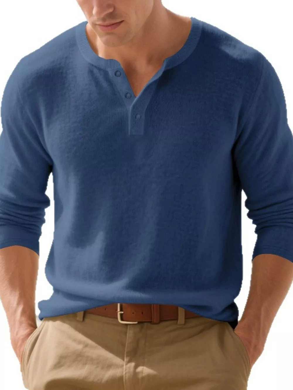 Men's Plus Size Breathable Long Sleeve T-Shirt, image 4