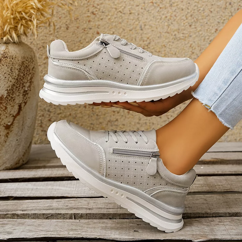 Round Toe Lace Up Sneakers, image 9