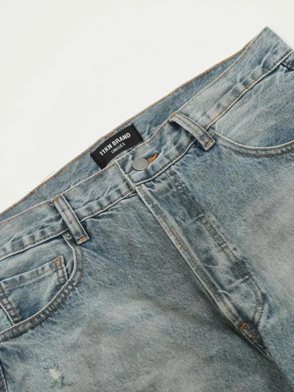 Men's Distressed Wide Leg Jeans, image 5