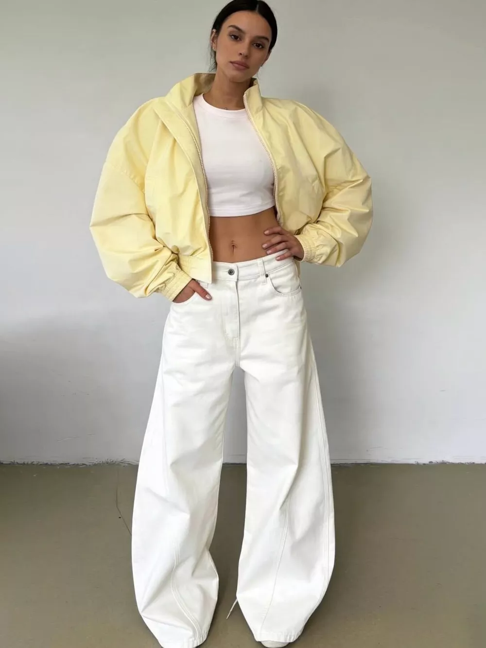 Zip Up Oversized Bomber Jacket, image 6