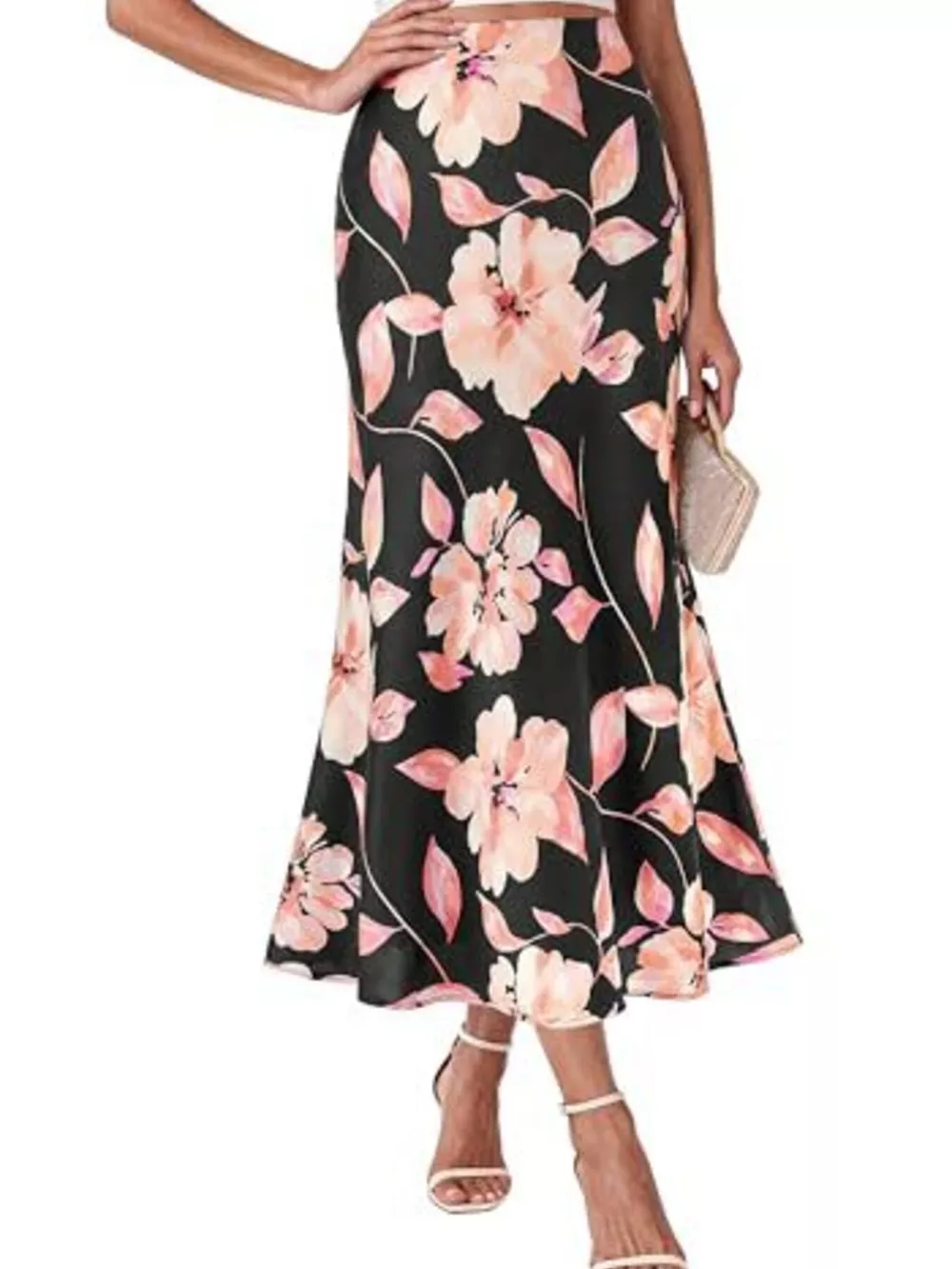 High-Waisted Mermaid Midi Skirt, image 5