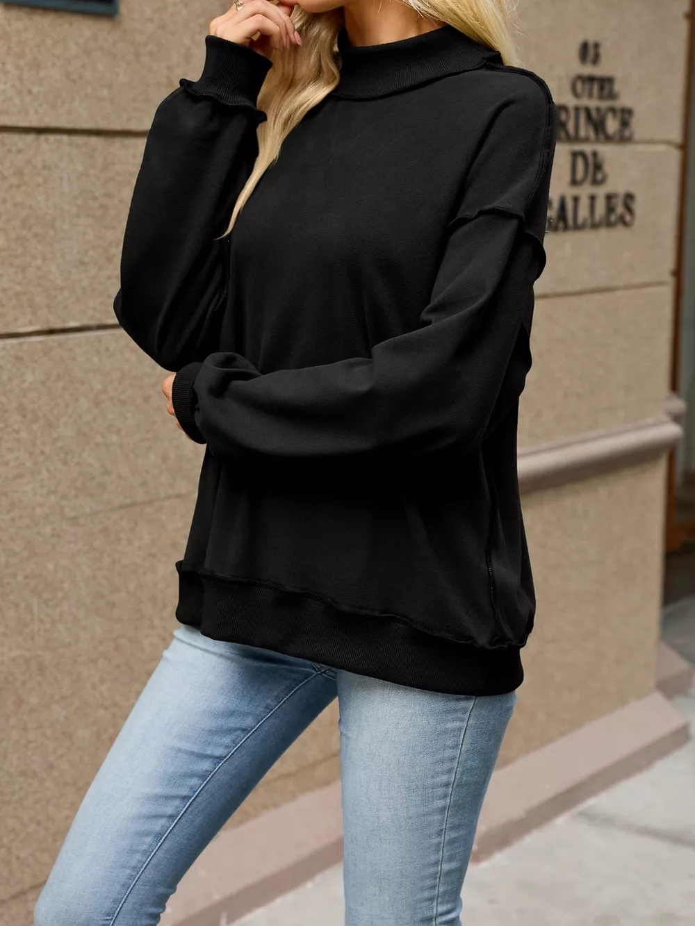 Loose Fit Crew Neck Sweatshirt, image 13