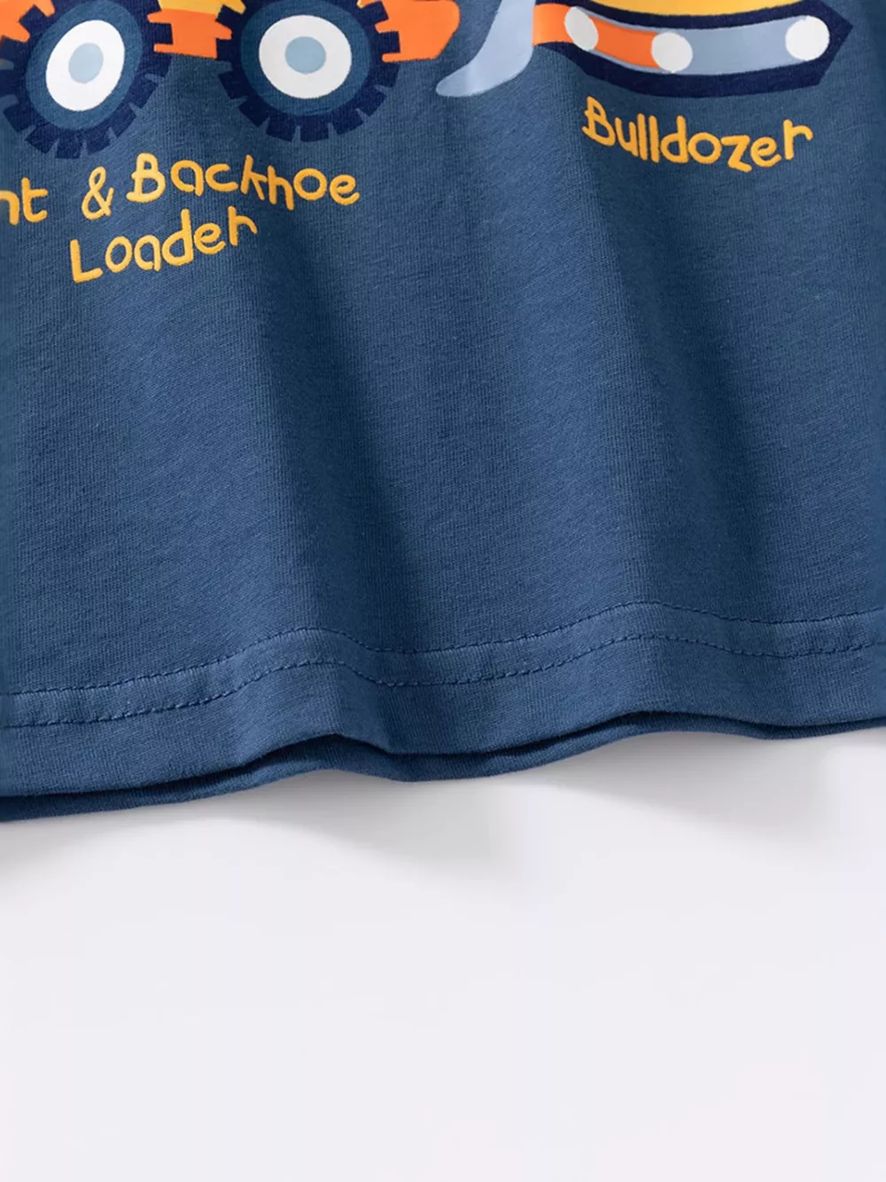 Children's Construction Vehicle Graphic Short Sleeve T-Shirt, image 4