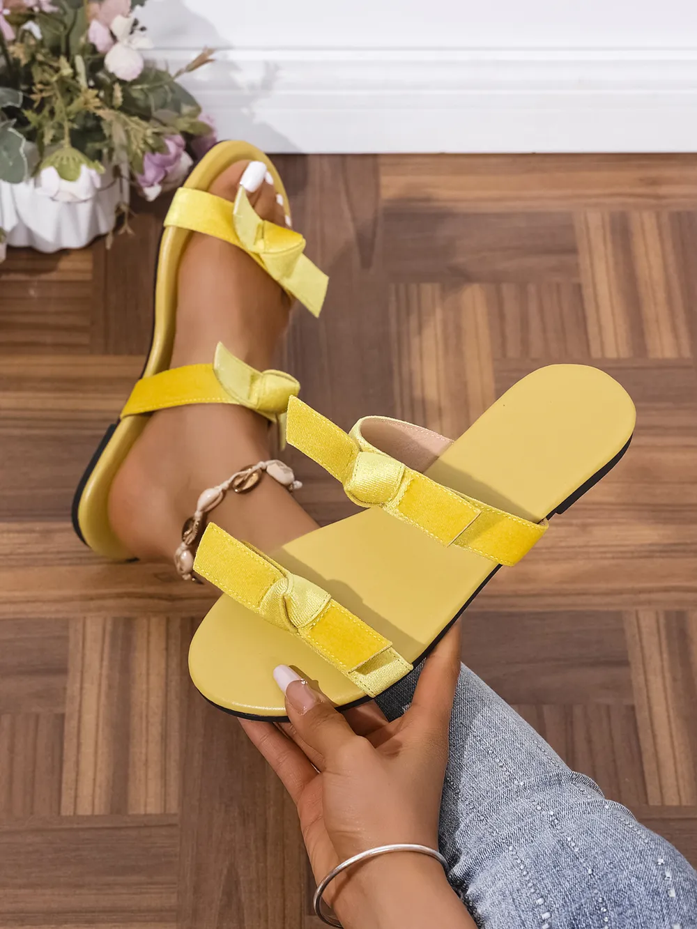 Double Strap Flat Sandals, image 15