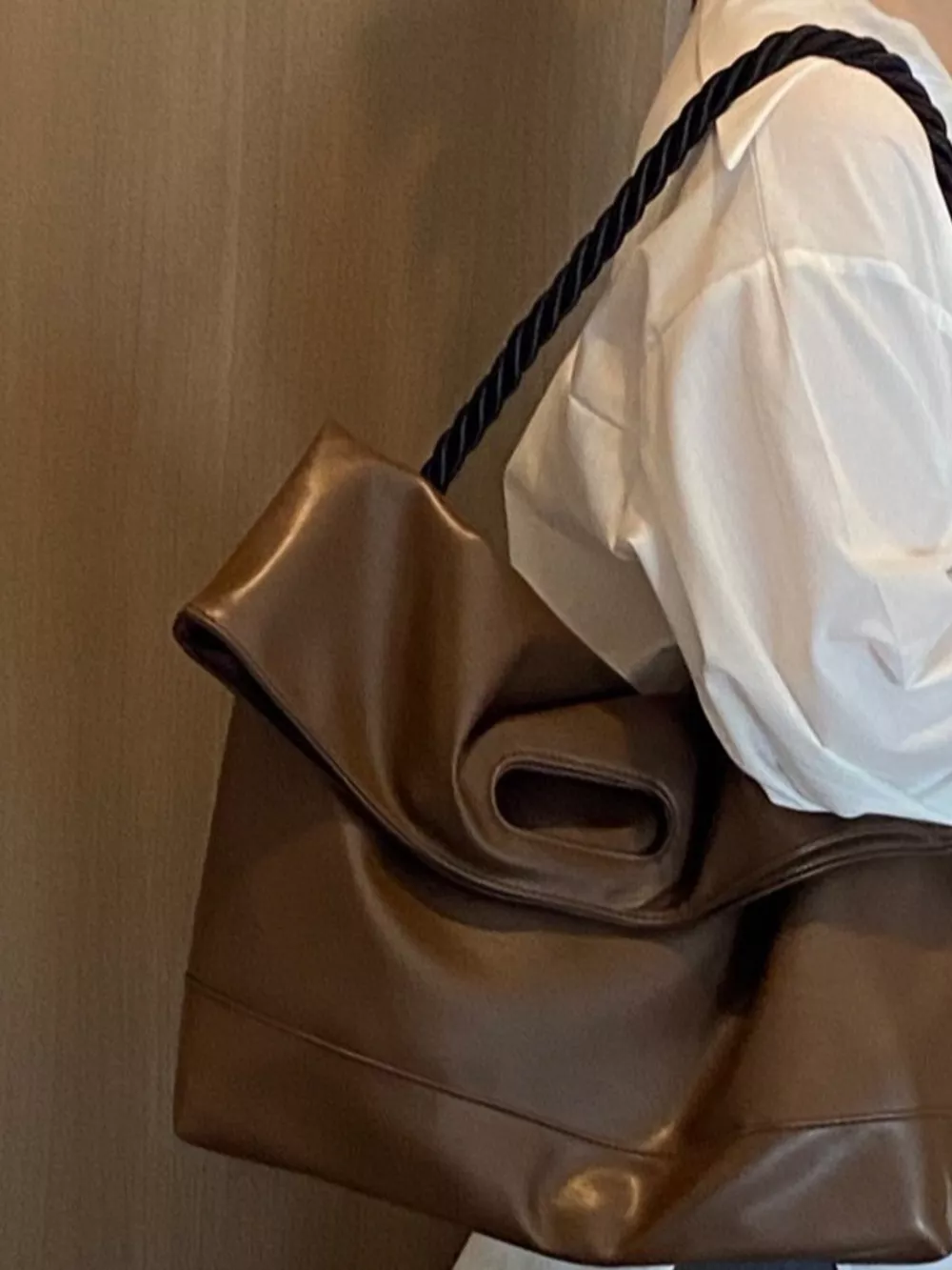 PU Leather Oversized Tote Bag, image 9