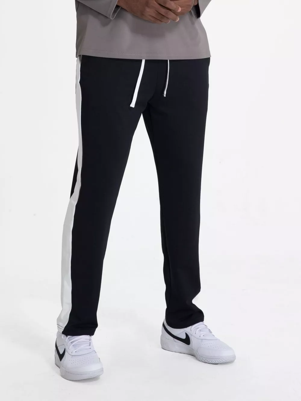 Men's Drawstring Contrast Active Pants, image 4