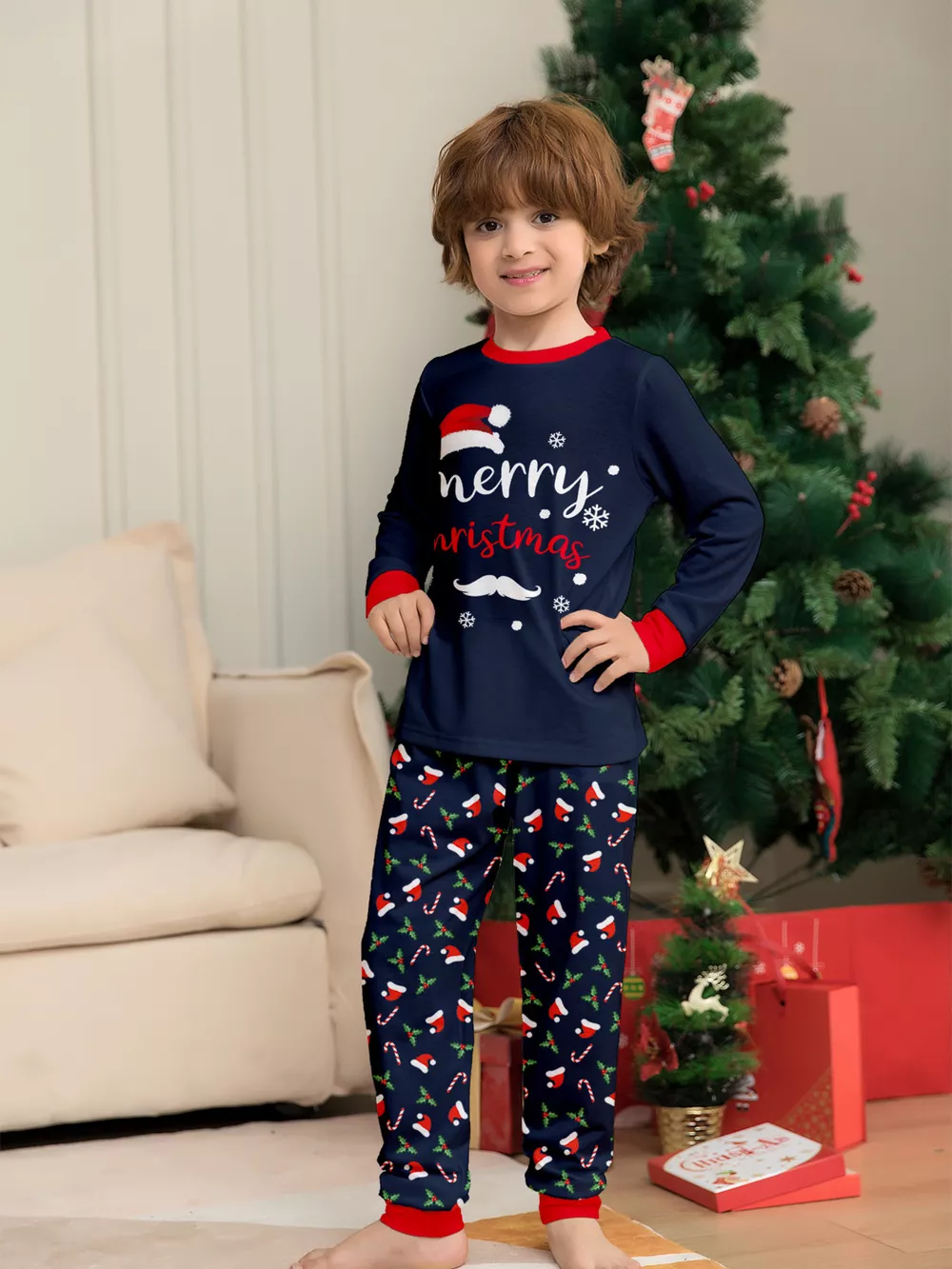 Full Size Family Matching Christmas Pajama Set Plus Size, image 10
