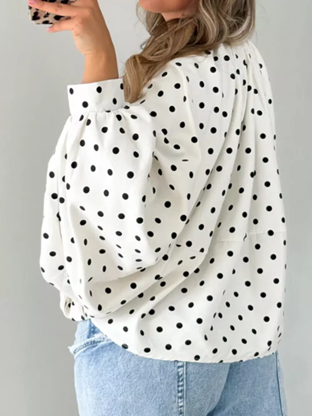 Polka Dot Zip-Up Jacket, image 5