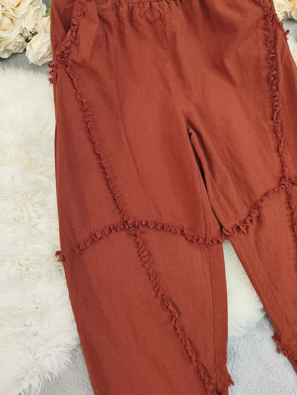Frayed Edge Harem Pants, image 5