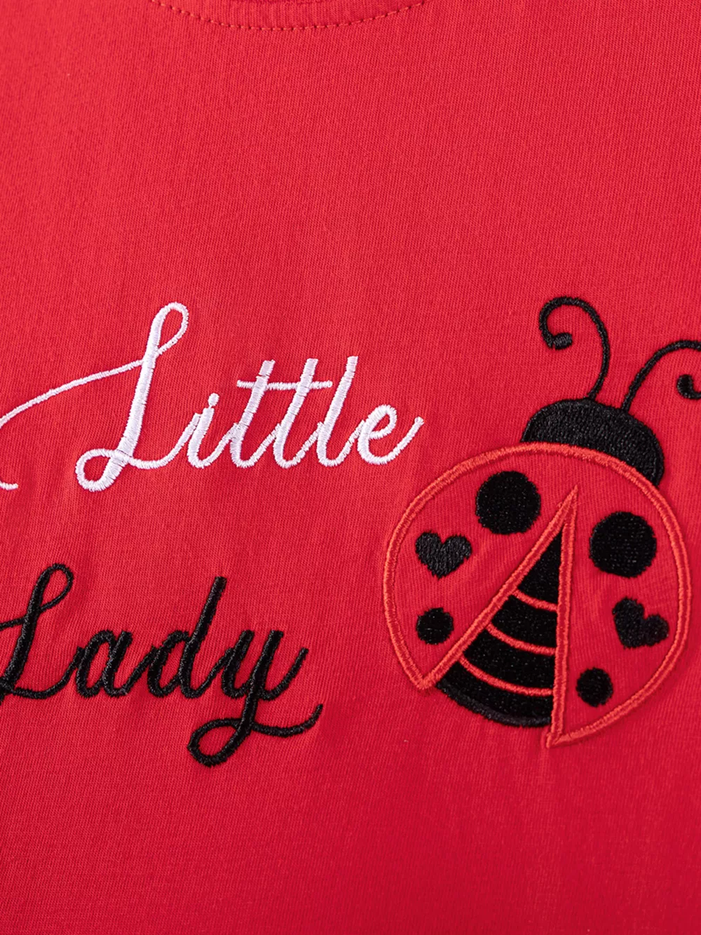 Children's Ladybug Print Ruffle Sleeve Dress, image 2