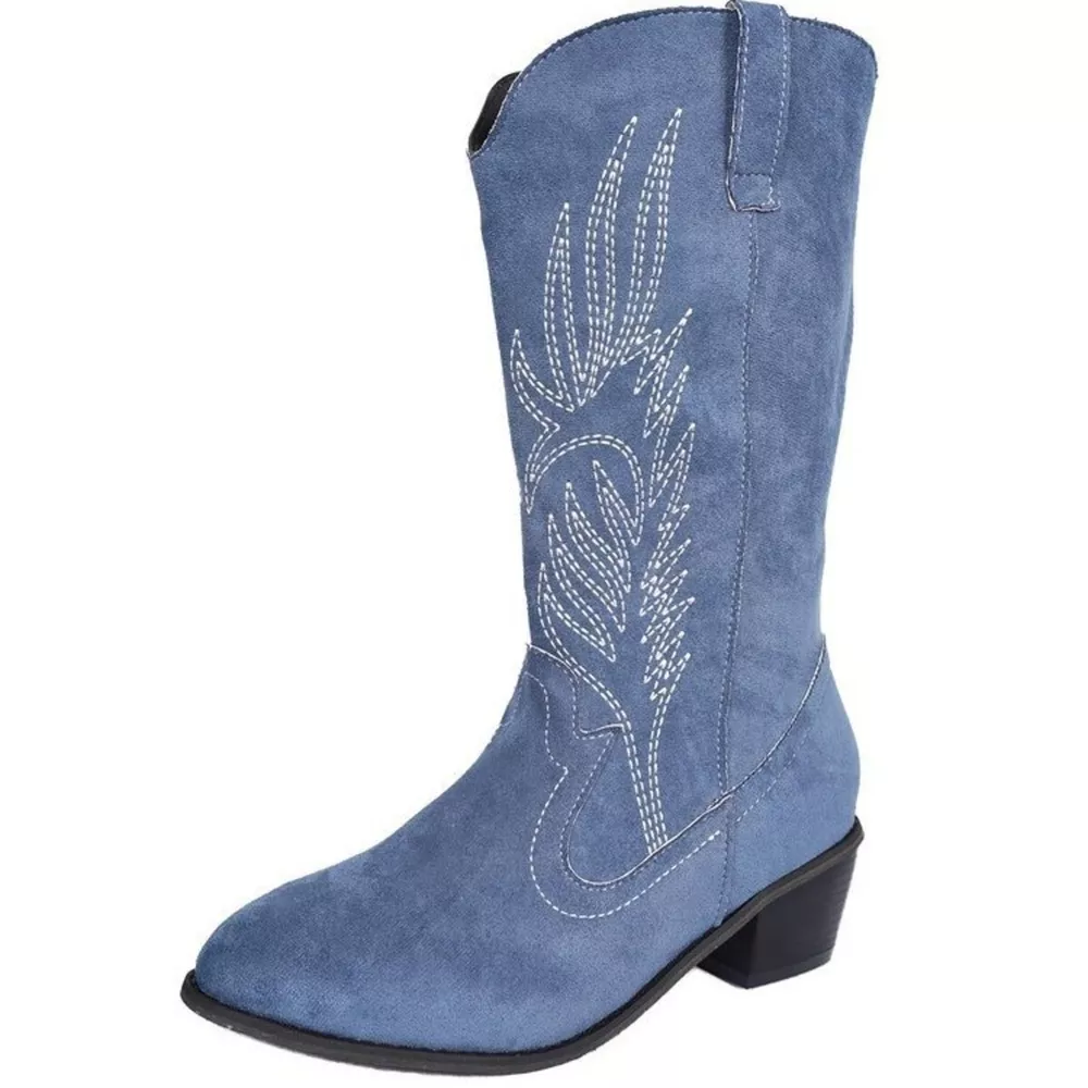 Point Toe Block Heels Boots, image 2