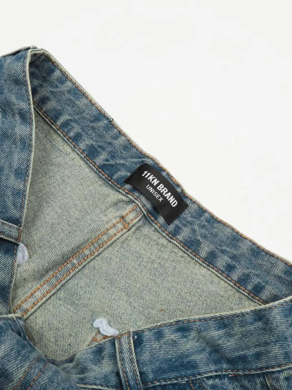Men's Washed Multi-Pocket Cargo Jeans, image 8