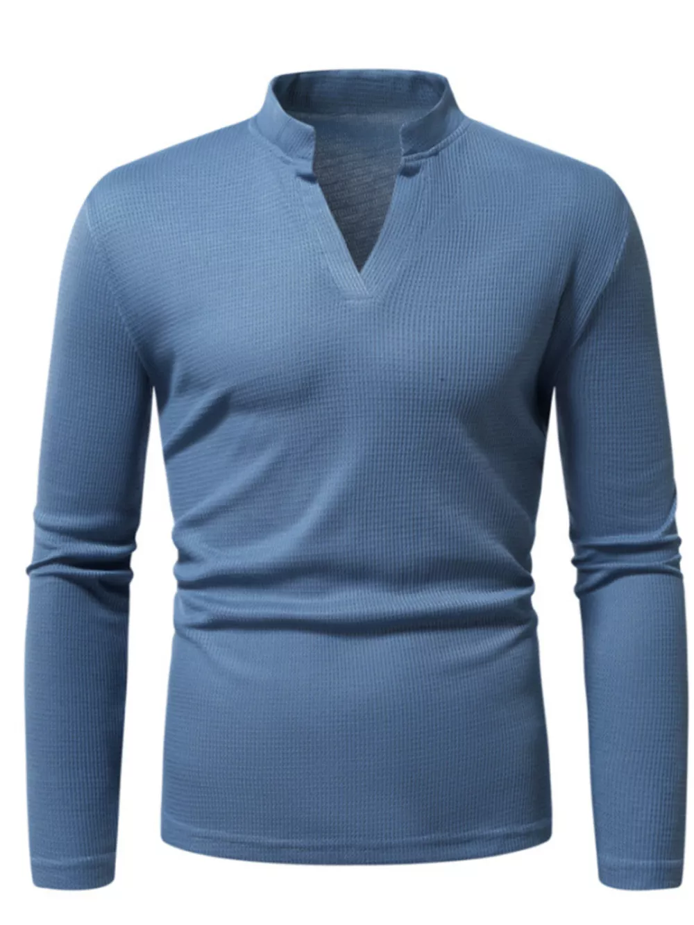 Men's Notched Long Sleeve Top, image 5