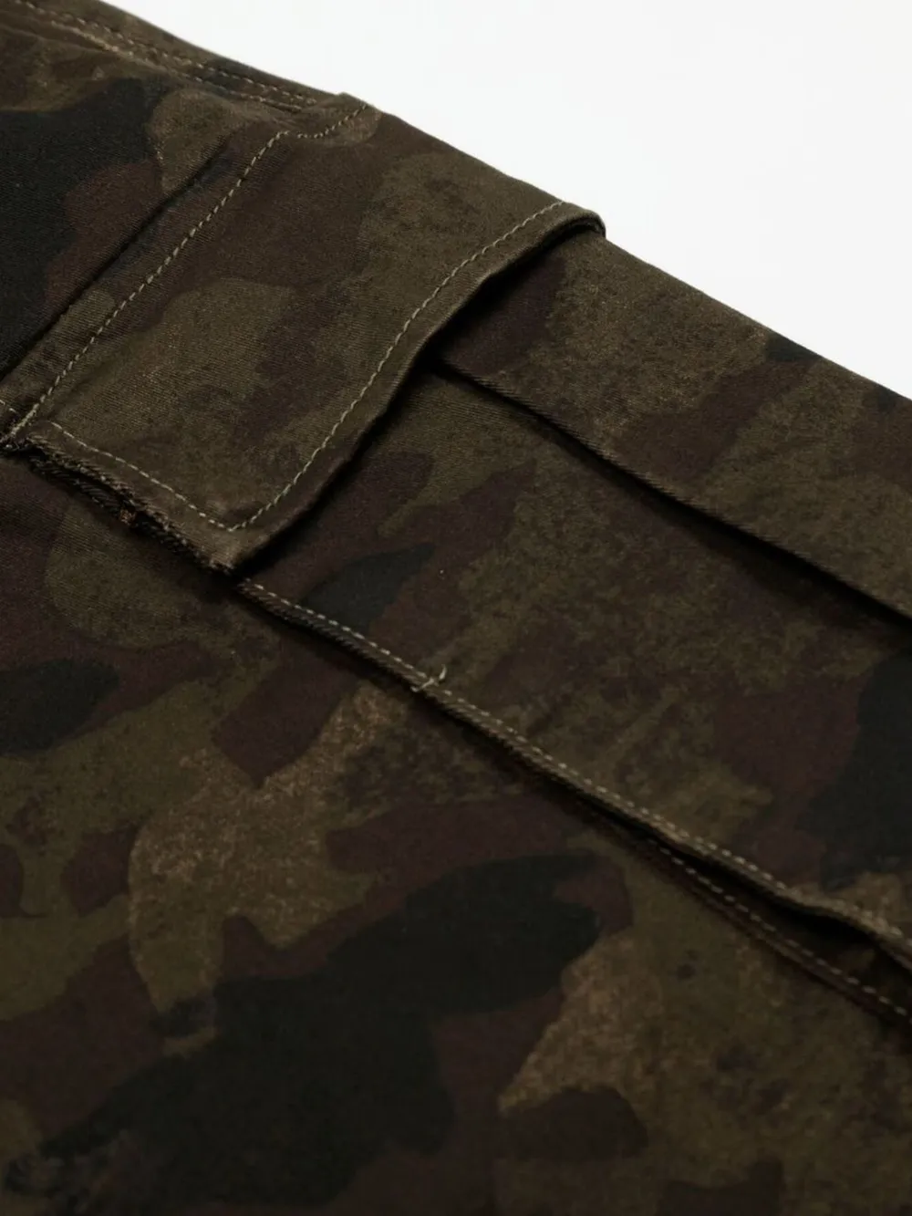 Men's Camouflage Cargo Wide Leg Shorts, image 12
