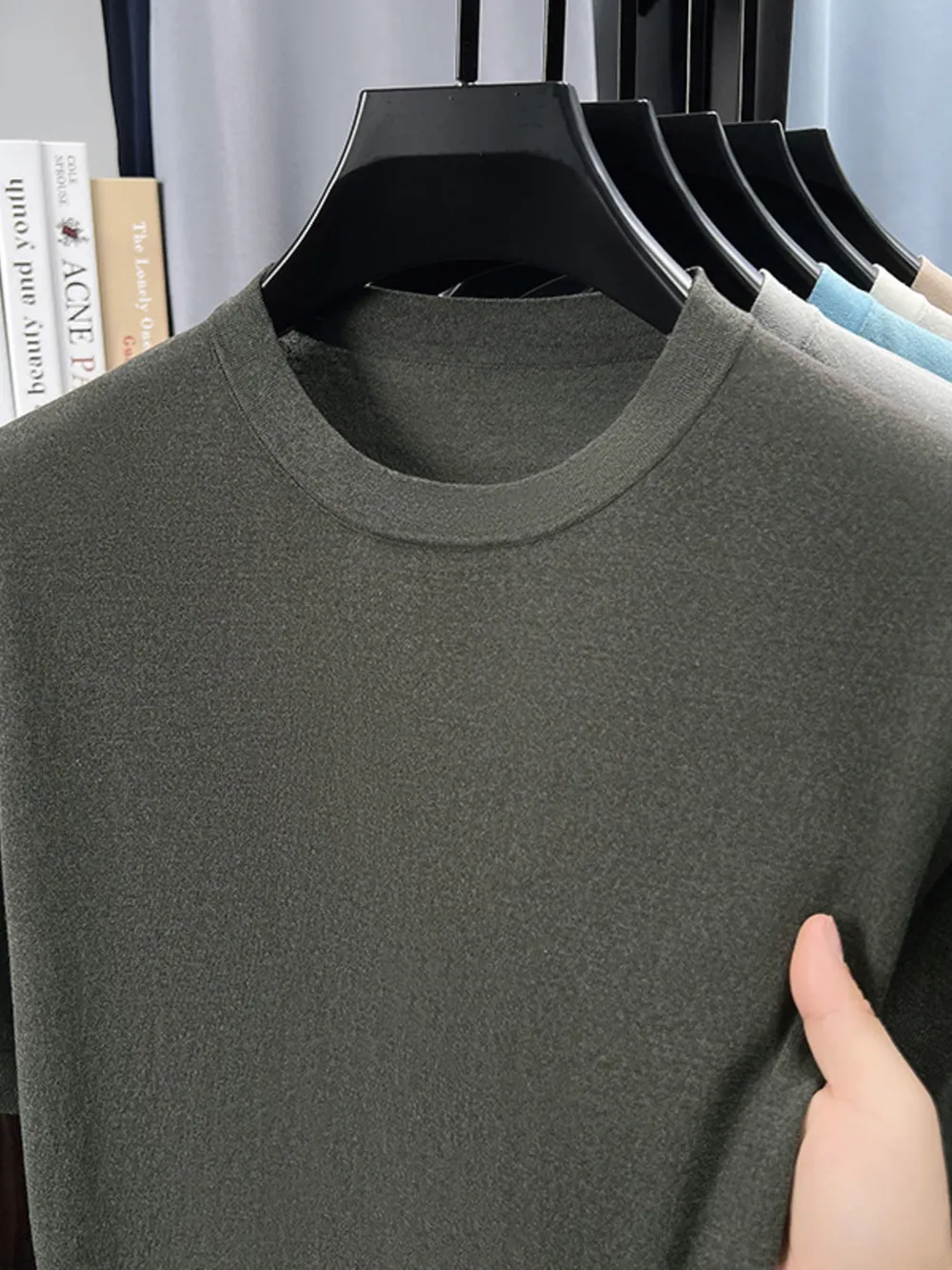 Men's Plus Size Round Neck Short Sleeve T-Shirt, image 10