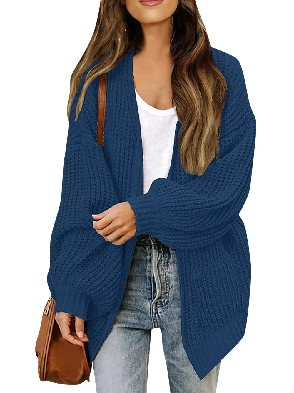 Open-Front Chunky Knit Cardigan, image 22
