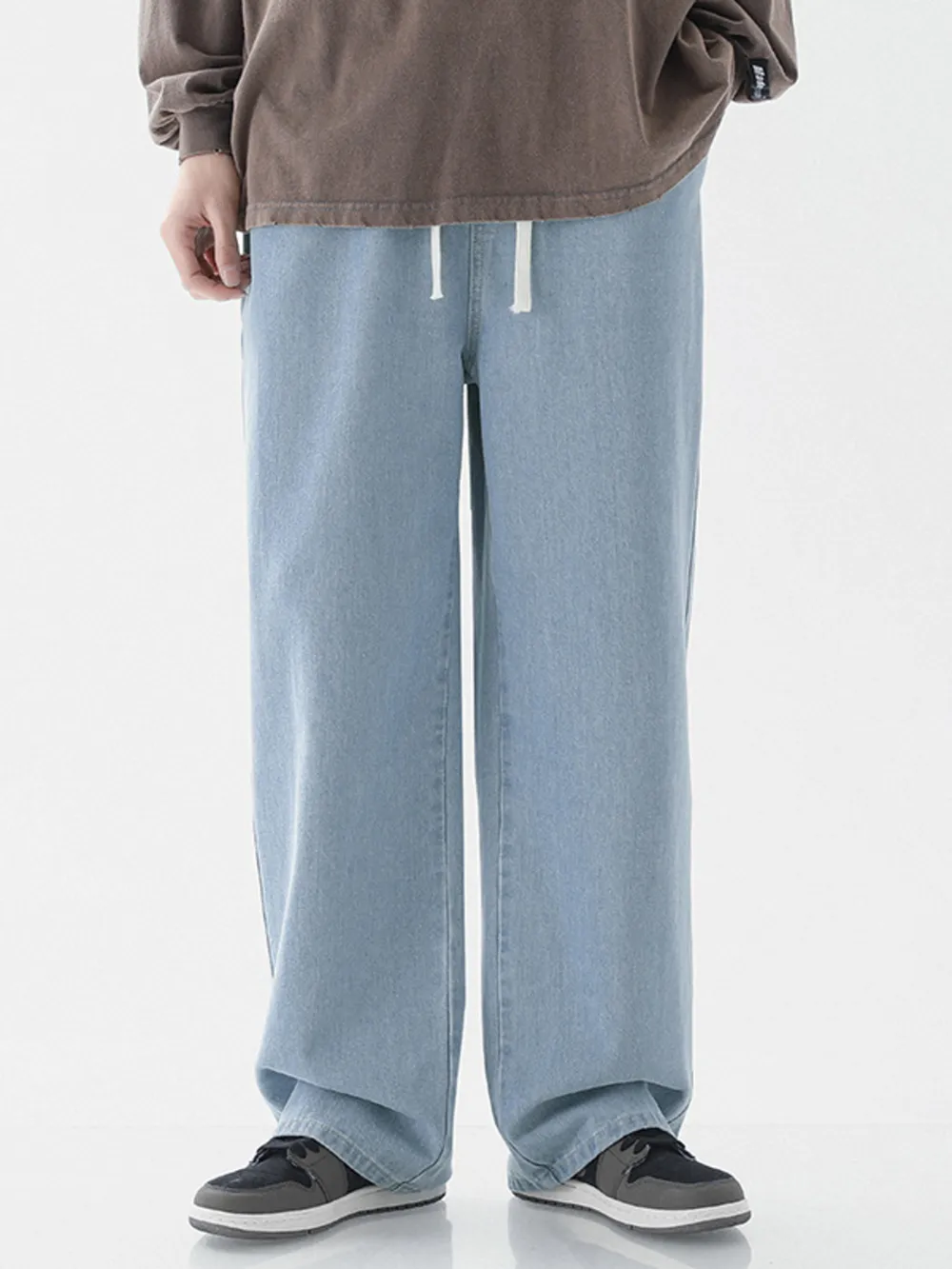 Men's Full Size Wide Leg Jeans Plus Size, image 4