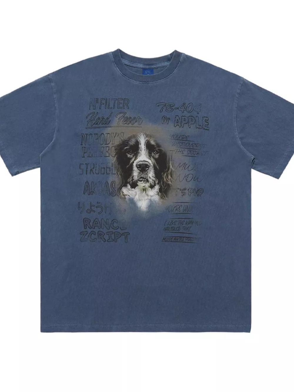 Men's Dog Graphic Short Sleeve Oversized T-Shirt, image 2