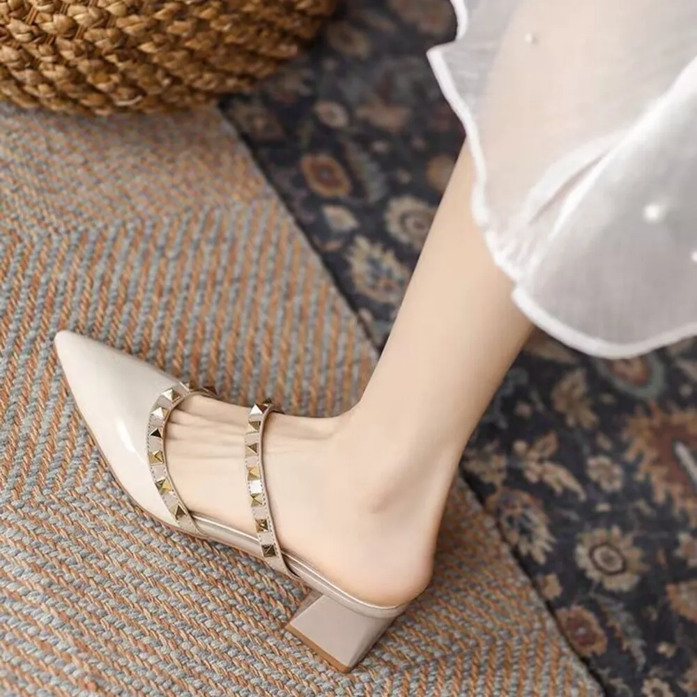 Point Toe Block Heels Sandals, image 7