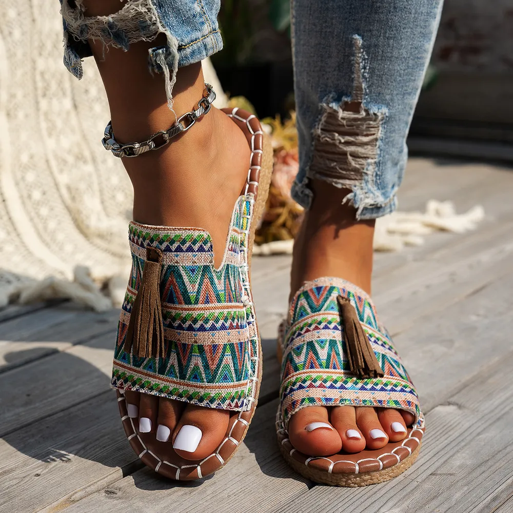 Tassel Open Toe Sandals, image 9