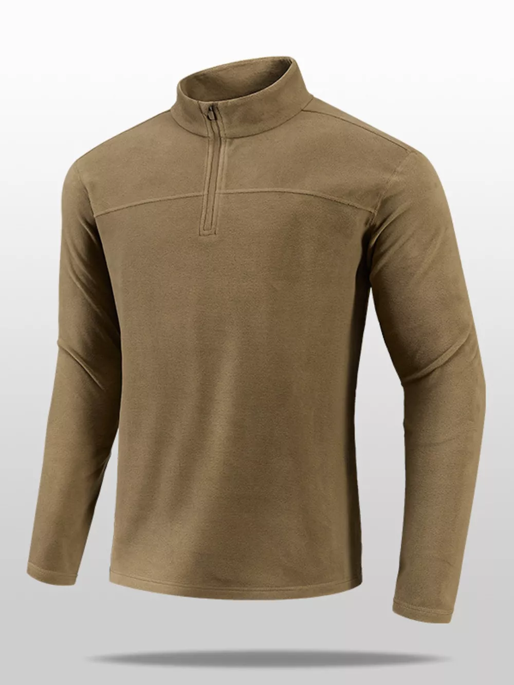 Men's Plus Size Quarter Long Sleeve Sweatshirt, image 5