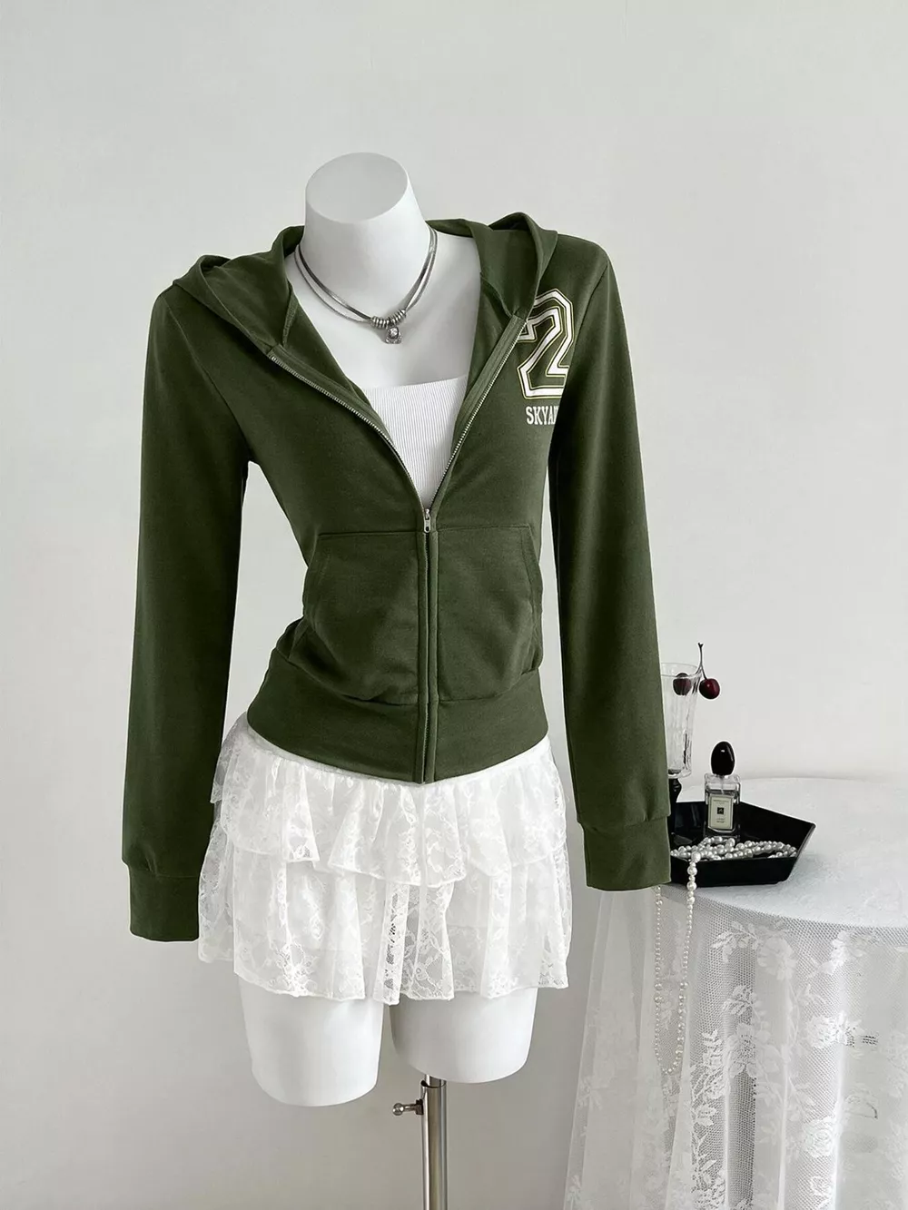 Slim-Fit Zip-Up Hoodie, image 5
