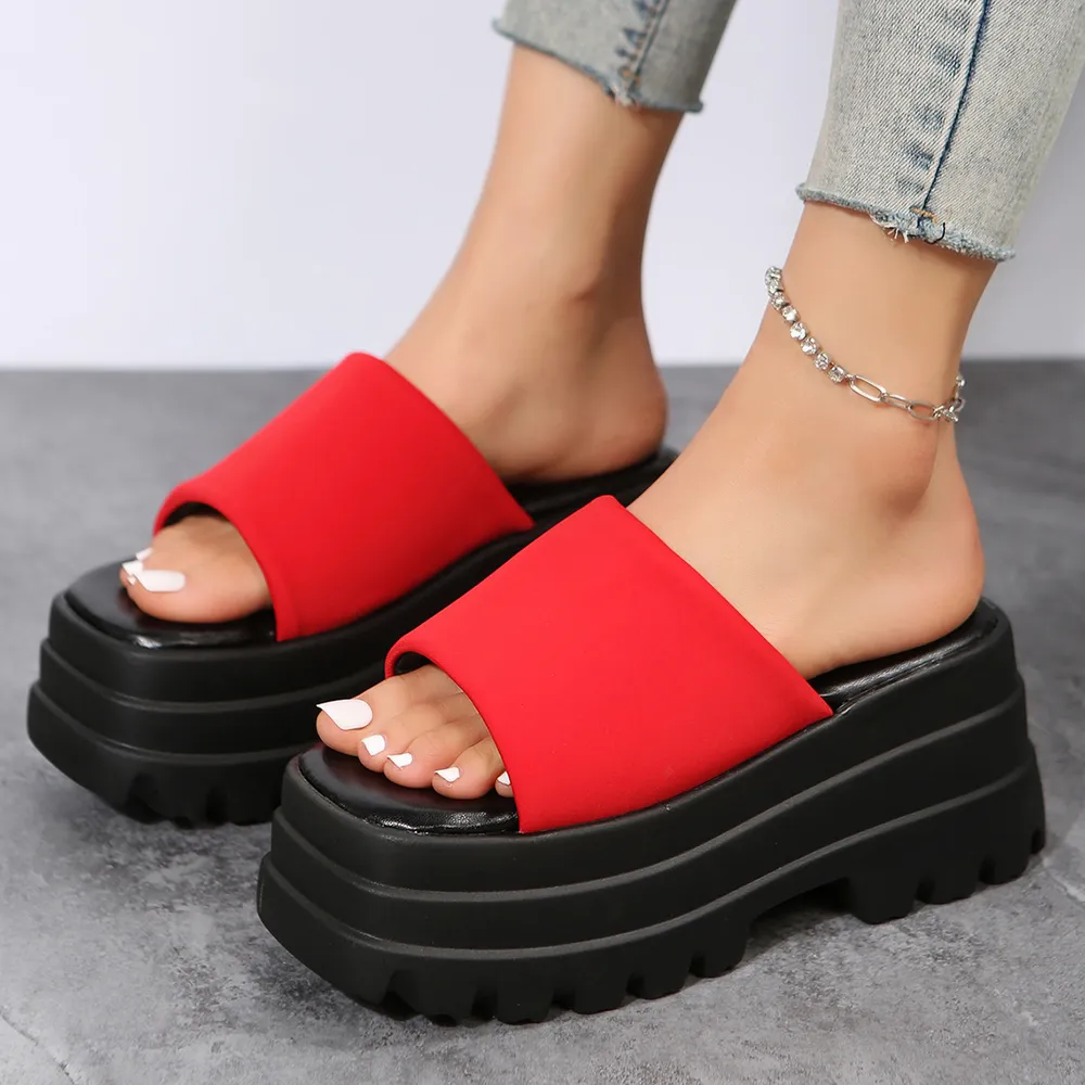 Open Toe Platform Slide Sandals, image 11