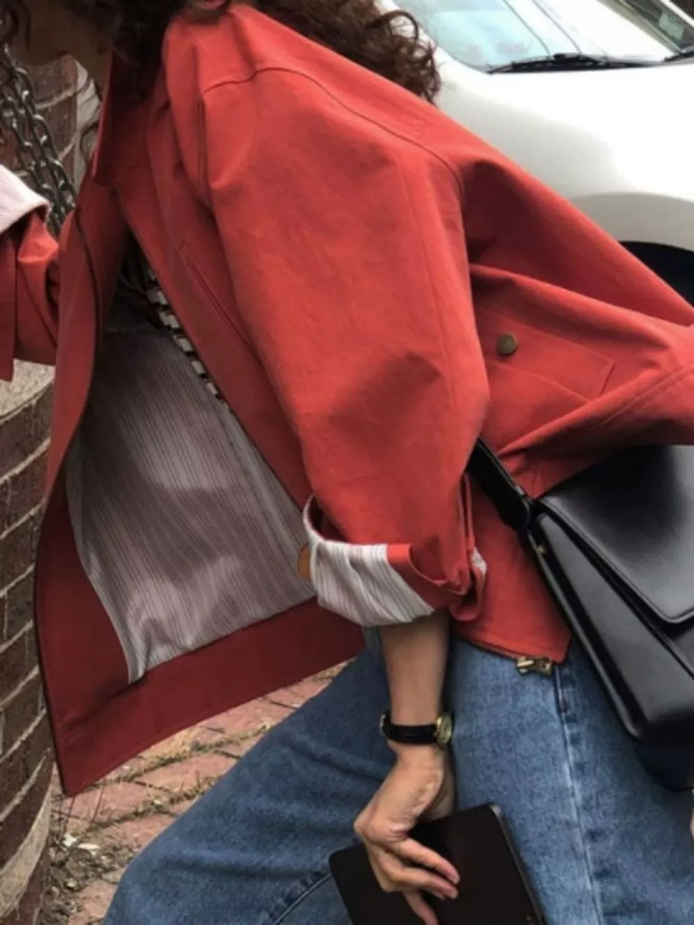 Zip Up Dropped Shoulder Jacket, image 2