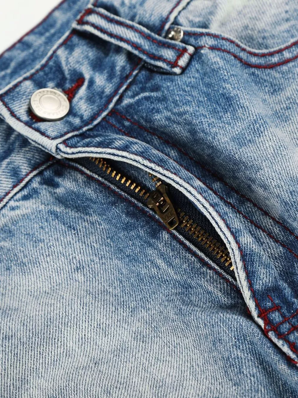 Men's Distressed Wide-Leg Jeans, image 7