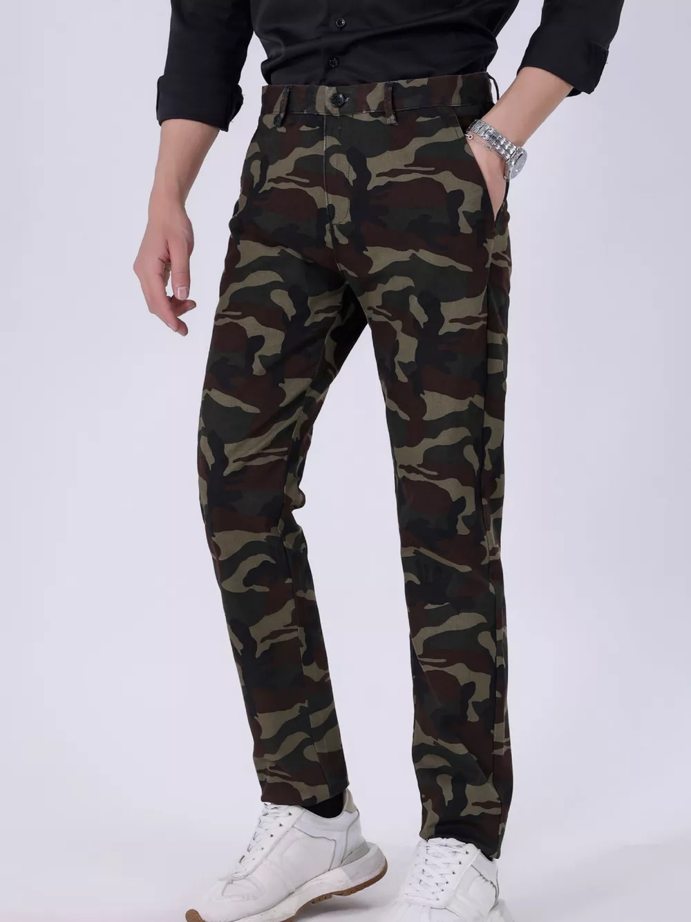 Men's Camouflage Slim Fit Pants, image 3