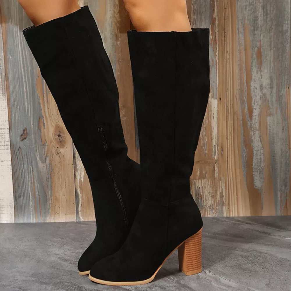 Point Toe Block Heels Boots, image 12