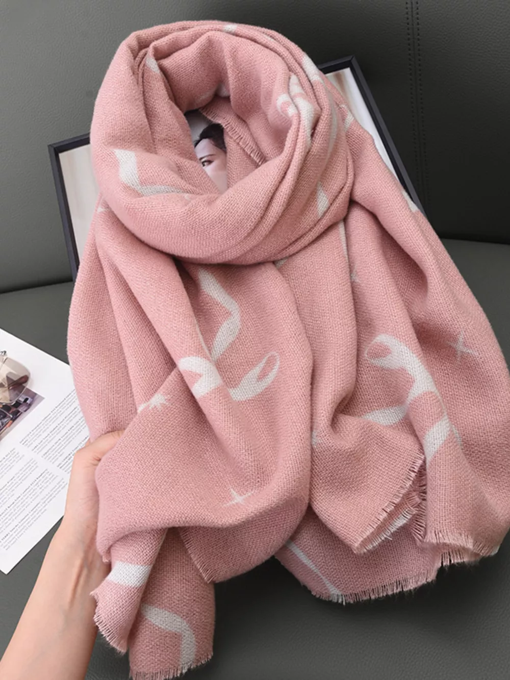 Bow Print Lightweight Scarf, image 6