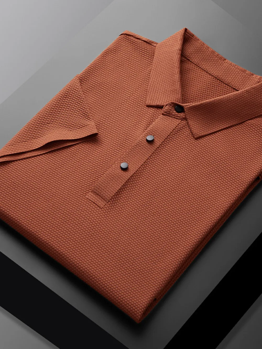 Men's Plus Size Short Sleeve Polo Shirt, image 3