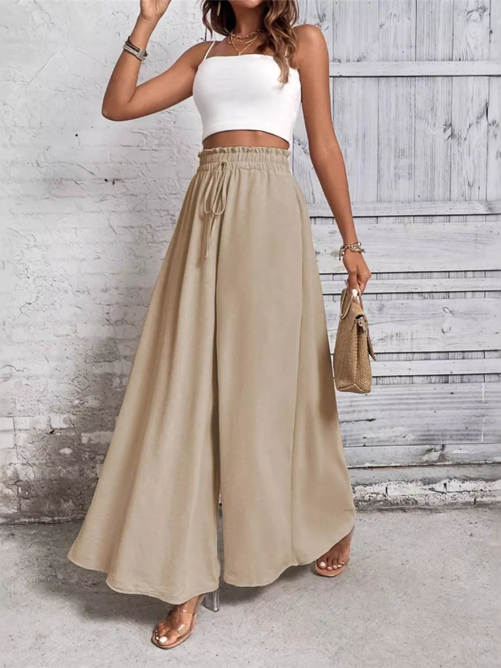 Frill Wide Leg Pants, image 15