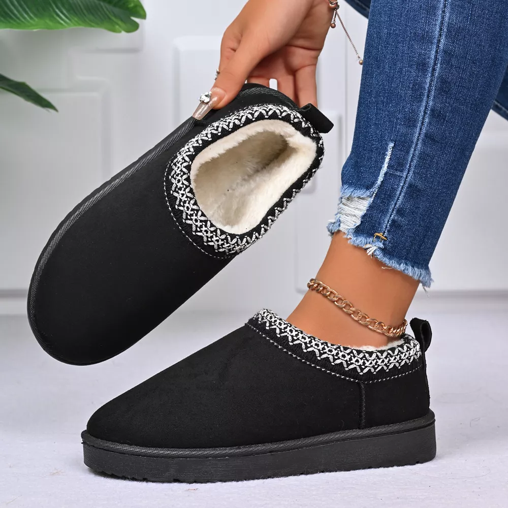 Round Toe Platform Ankle Boots