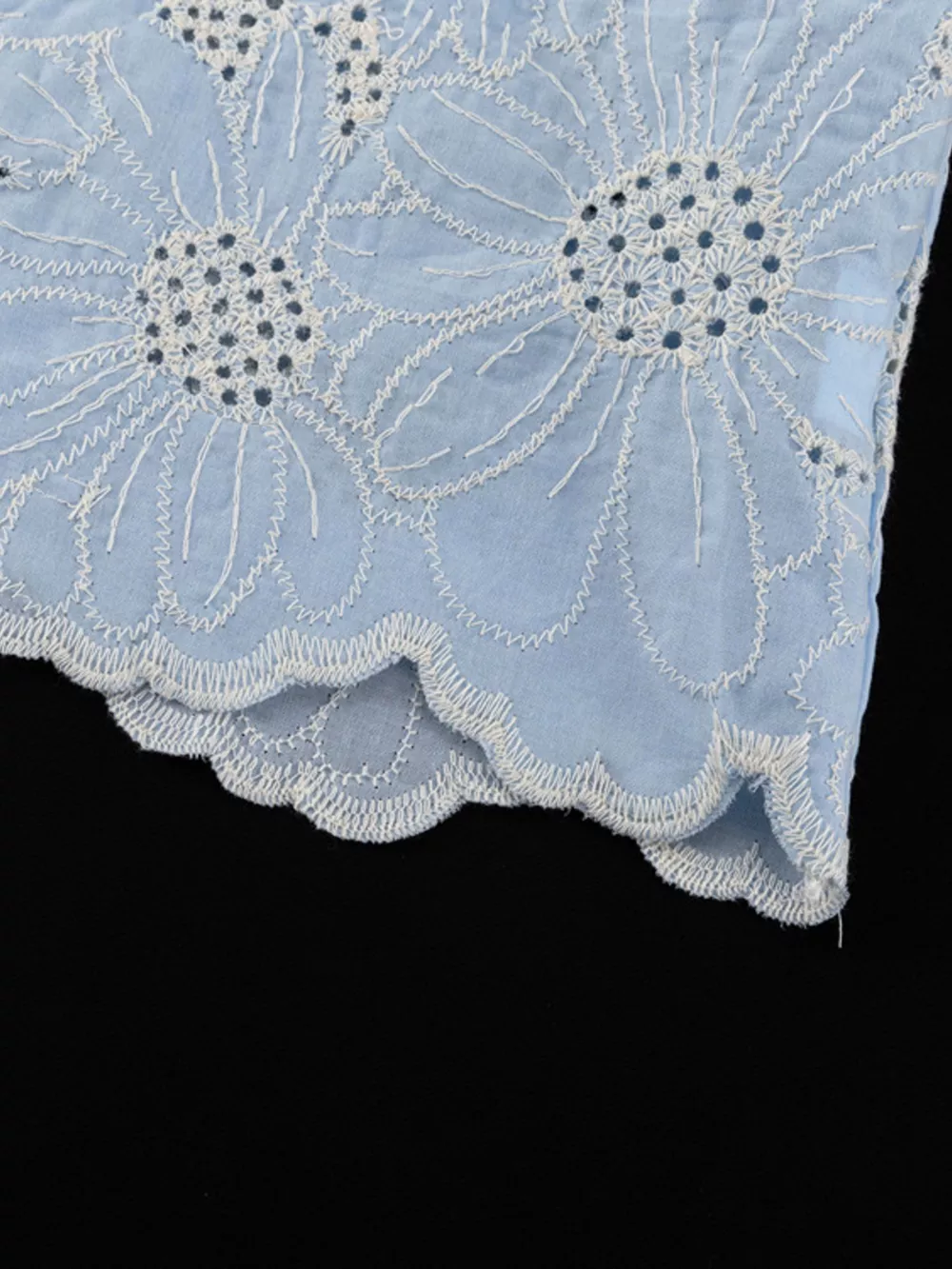 Embroidered Flounce Sleeve Blouse, image 10