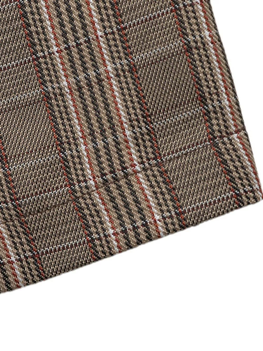 Plaid Single-Button Blazer, image 8