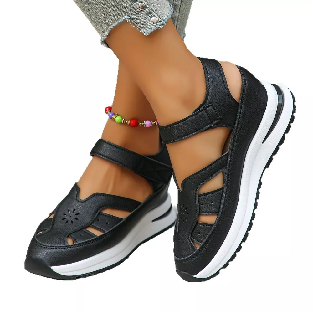 Cutout Wedge Sandals, image 4