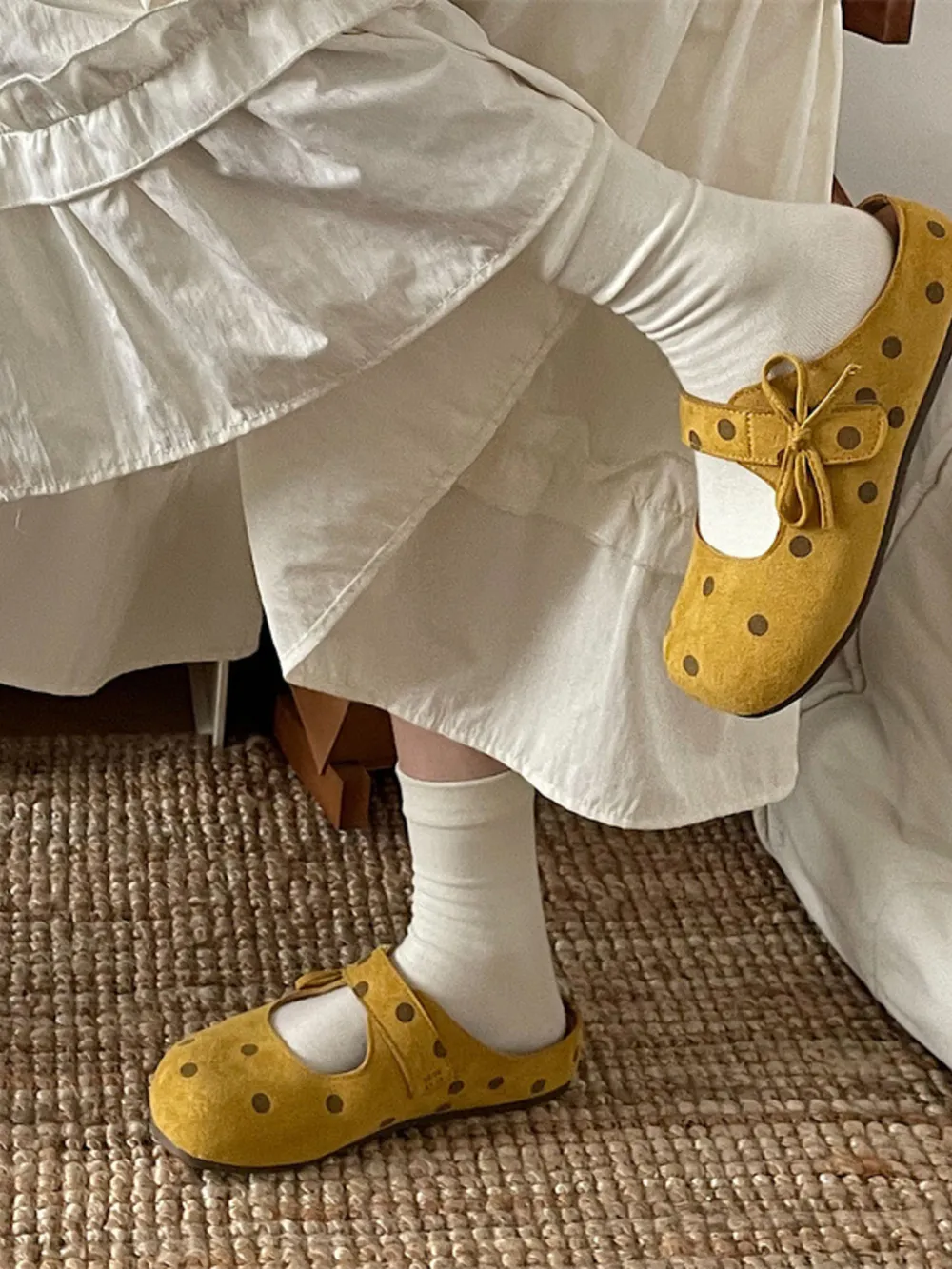 Polka Dot Round Toe Slip-Ons, image 20