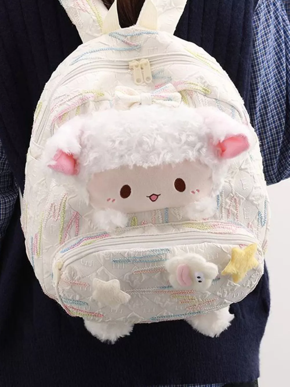 Plush Sheep Backpack Bag, image 4