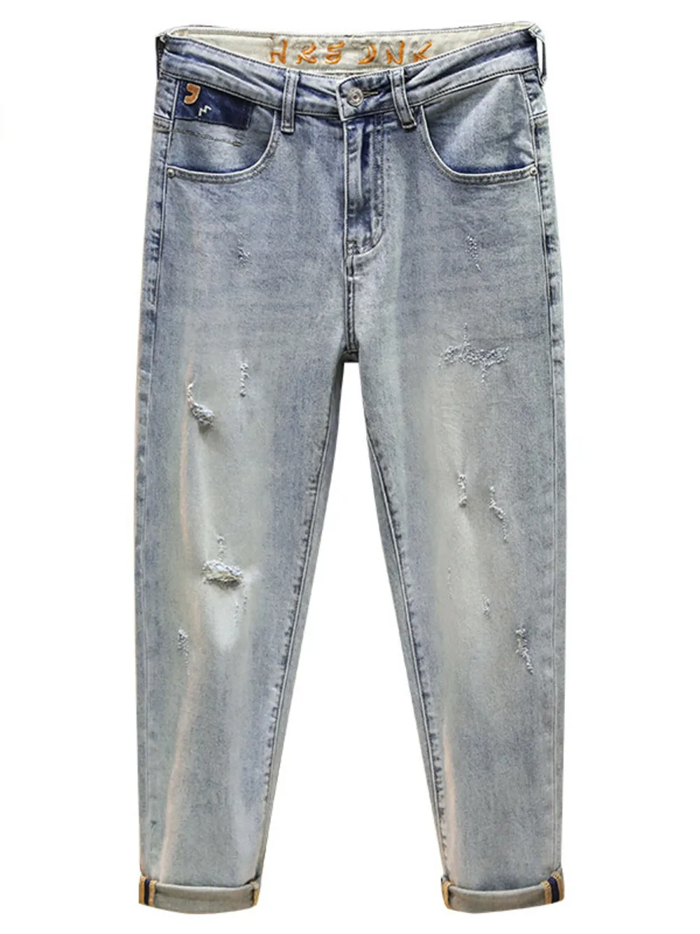 Men's Distressed Wide Leg Jeans, image 3