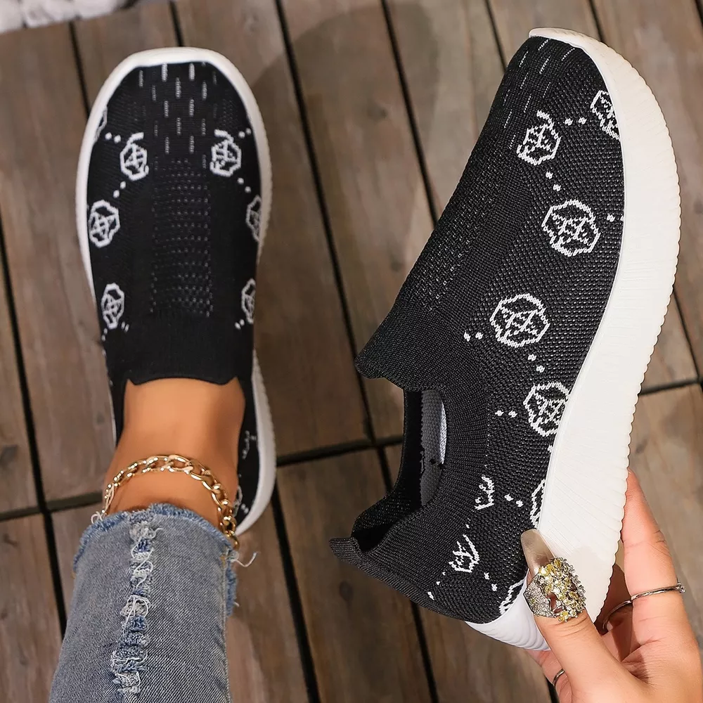 Mesh Round Toe Slip-Ons, image 5