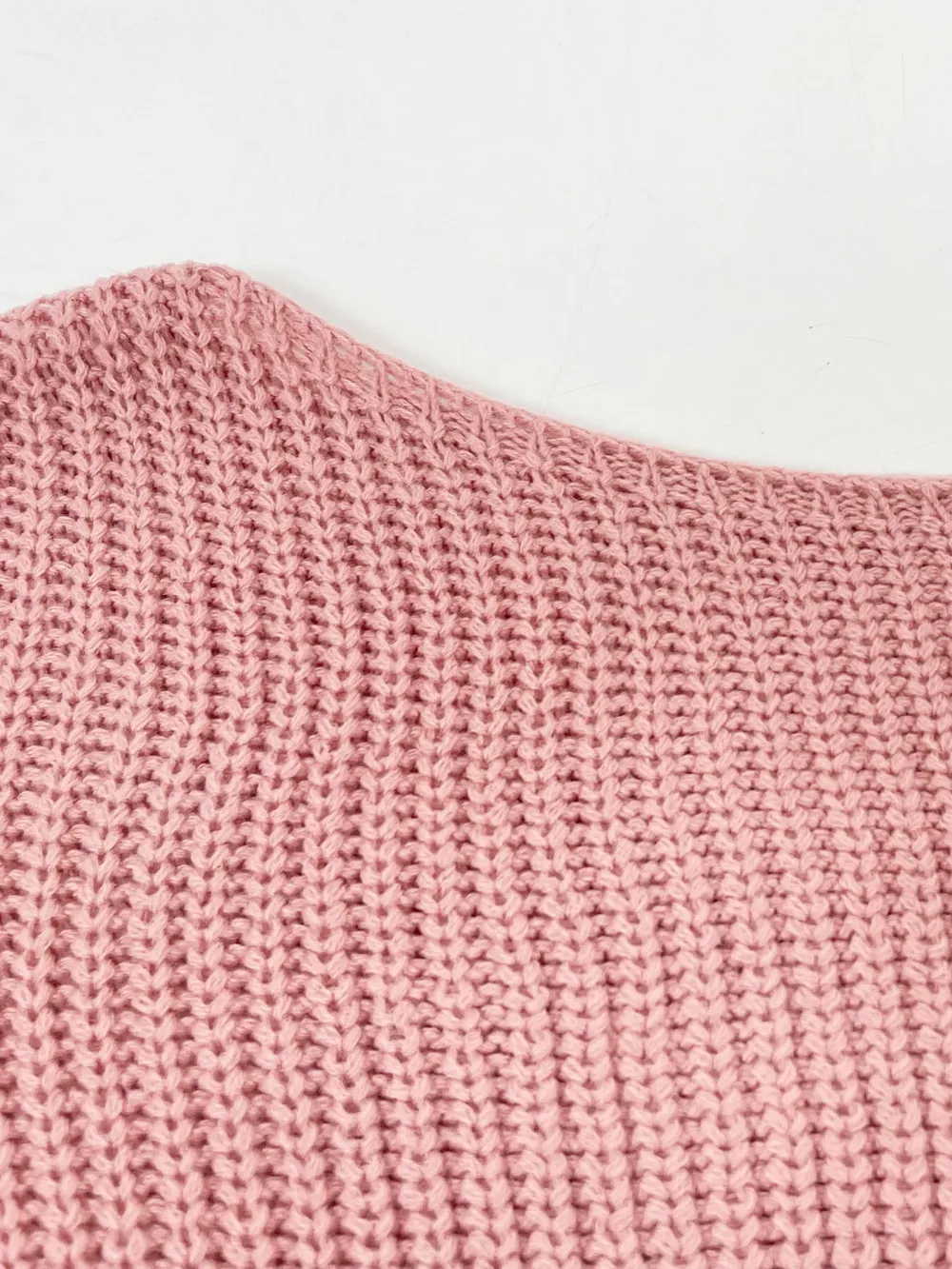 One-Shoulder Ribbed Knit Top with Relaxed Fit, image 6