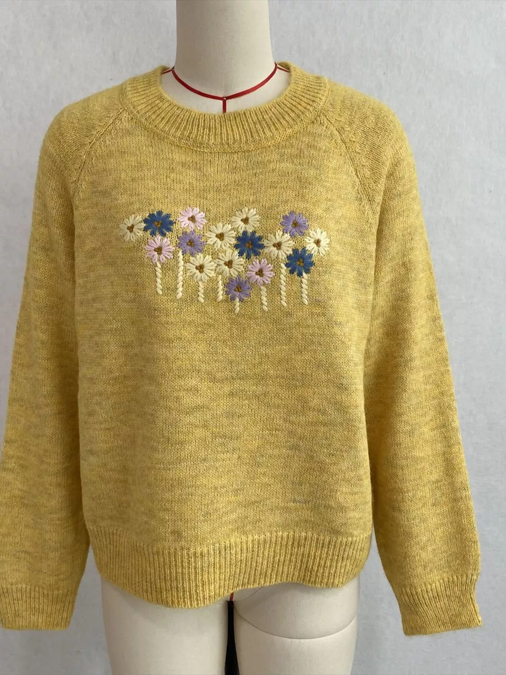 Floral Embroidered Round Neck Sweater, image 27
