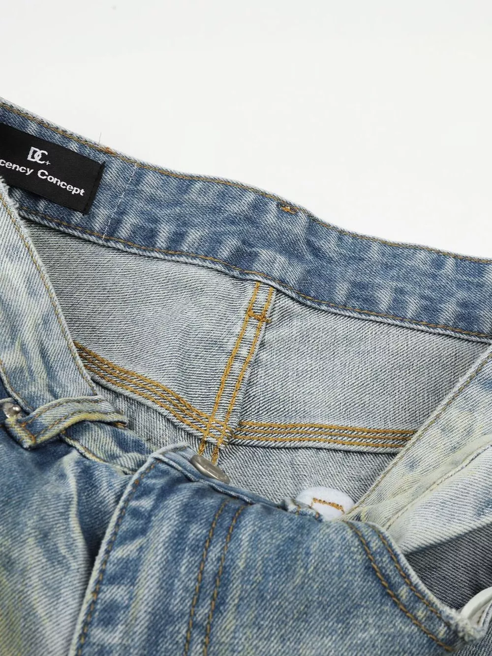 Men's Vintage Wash Wide Leg Jeans, image 5